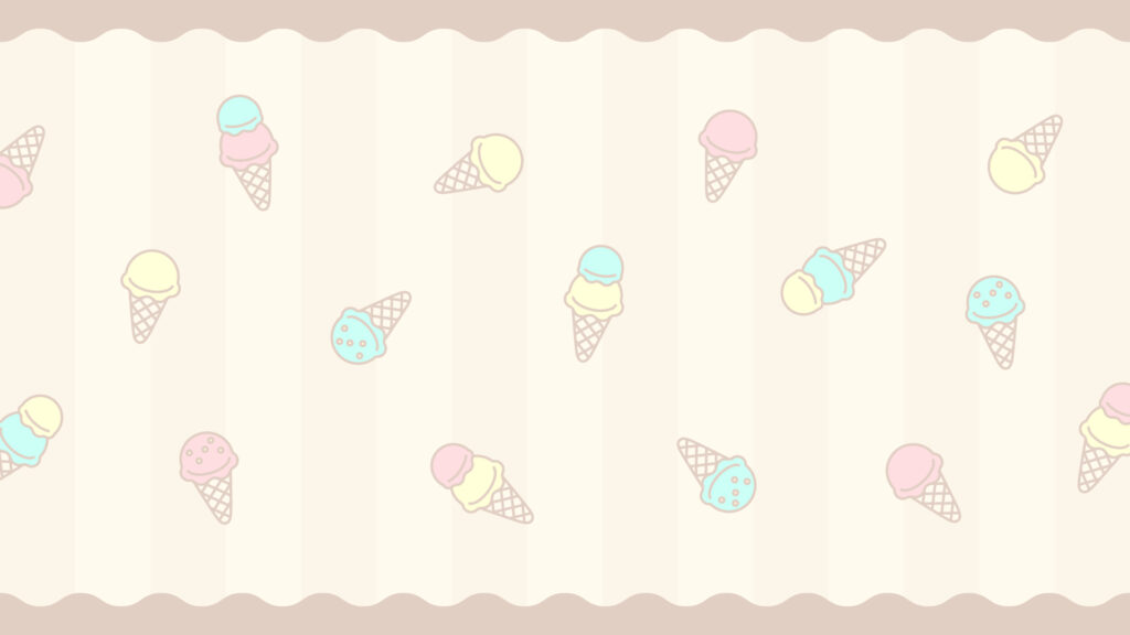 パステルカラーなアイスクリームの背景 無料の配信背景 イラスト素材 ひきだし